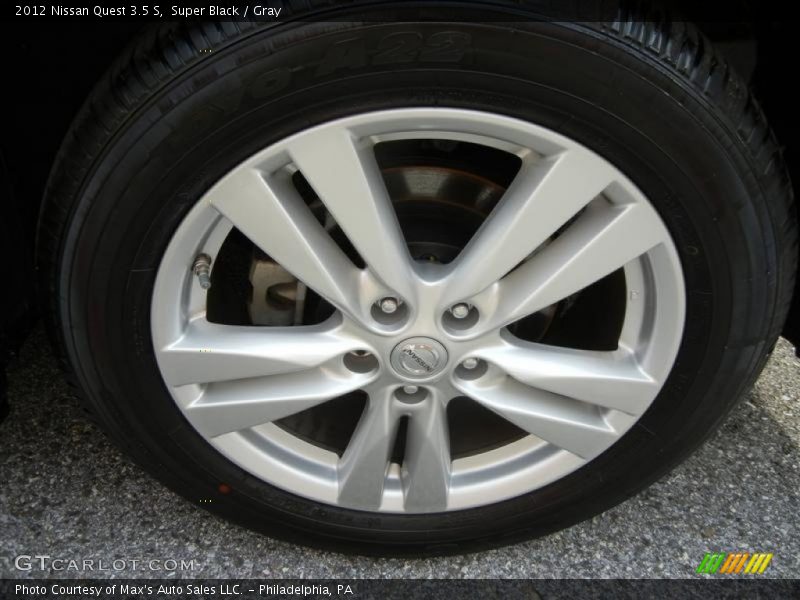 Super Black / Gray 2012 Nissan Quest 3.5 S