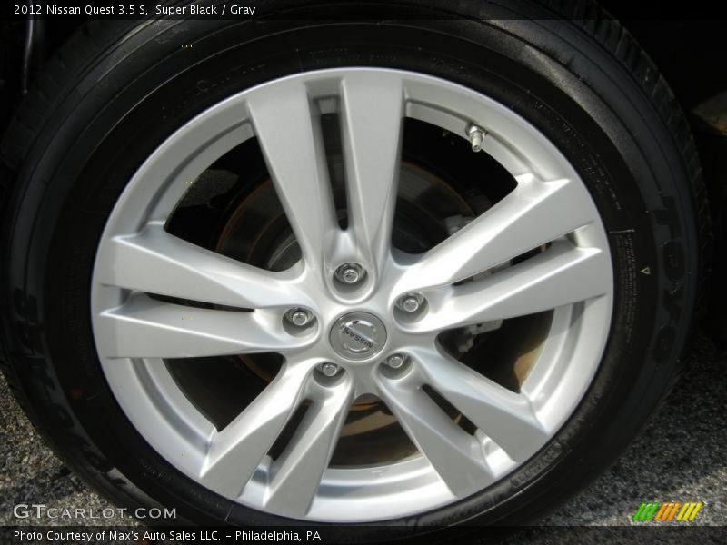 Super Black / Gray 2012 Nissan Quest 3.5 S