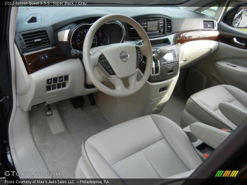Super Black / Gray 2012 Nissan Quest 3.5 S