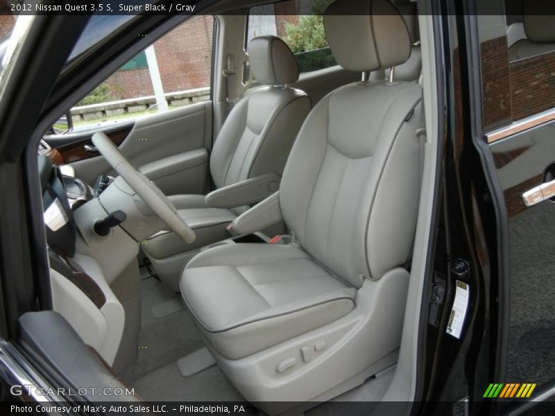 Super Black / Gray 2012 Nissan Quest 3.5 S