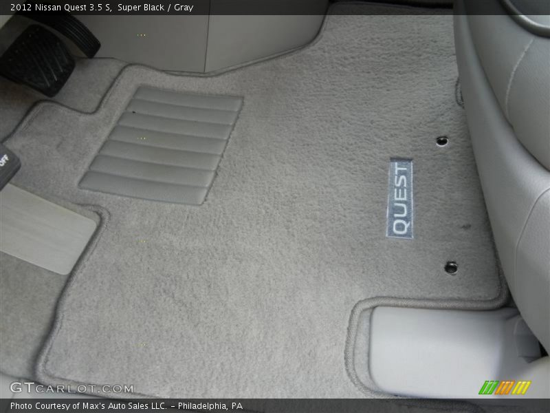 Super Black / Gray 2012 Nissan Quest 3.5 S