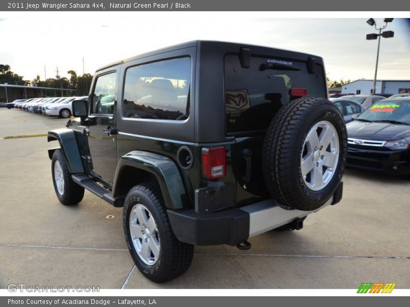 Natural Green Pearl / Black 2011 Jeep Wrangler Sahara 4x4