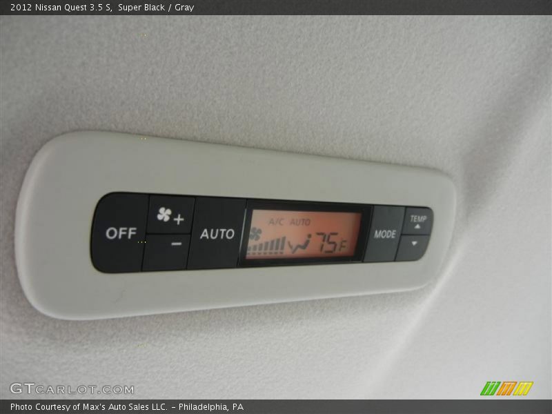 Super Black / Gray 2012 Nissan Quest 3.5 S