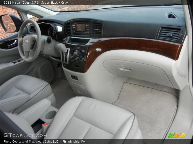 Super Black / Gray 2012 Nissan Quest 3.5 S