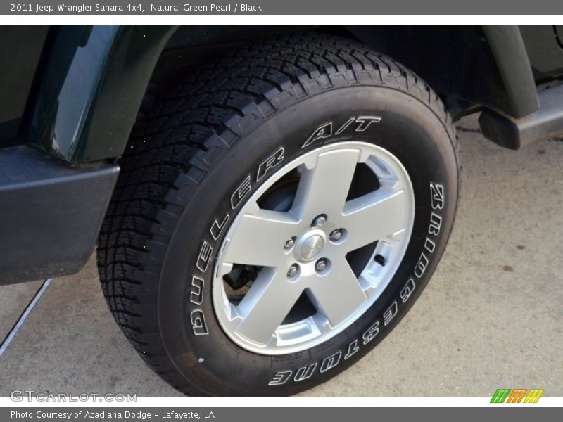 Natural Green Pearl / Black 2011 Jeep Wrangler Sahara 4x4