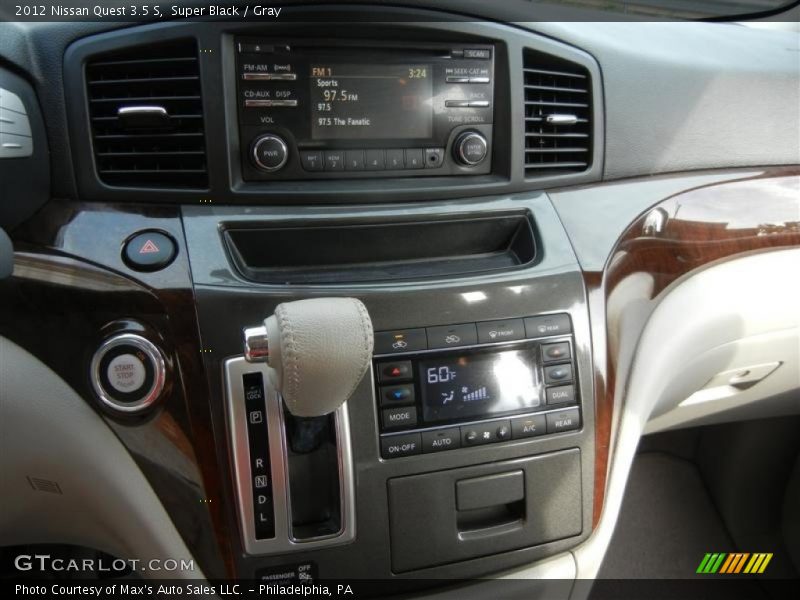Super Black / Gray 2012 Nissan Quest 3.5 S