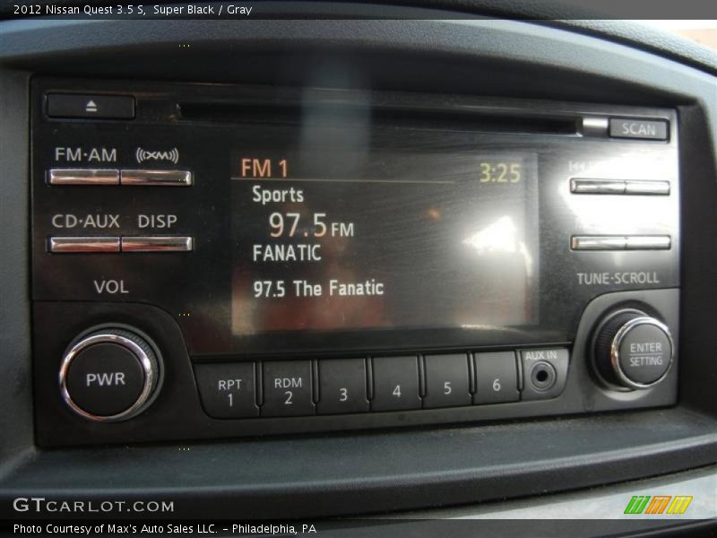 Super Black / Gray 2012 Nissan Quest 3.5 S