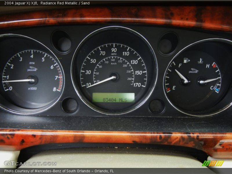 Radiance Red Metallic / Sand 2004 Jaguar XJ XJ8