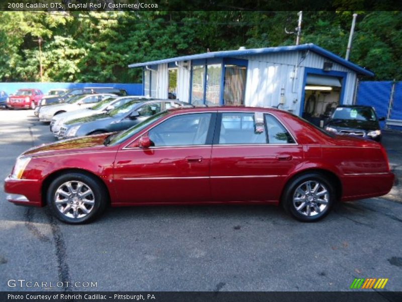 Crystal Red / Cashmere/Cocoa 2008 Cadillac DTS