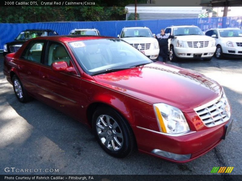 Crystal Red / Cashmere/Cocoa 2008 Cadillac DTS
