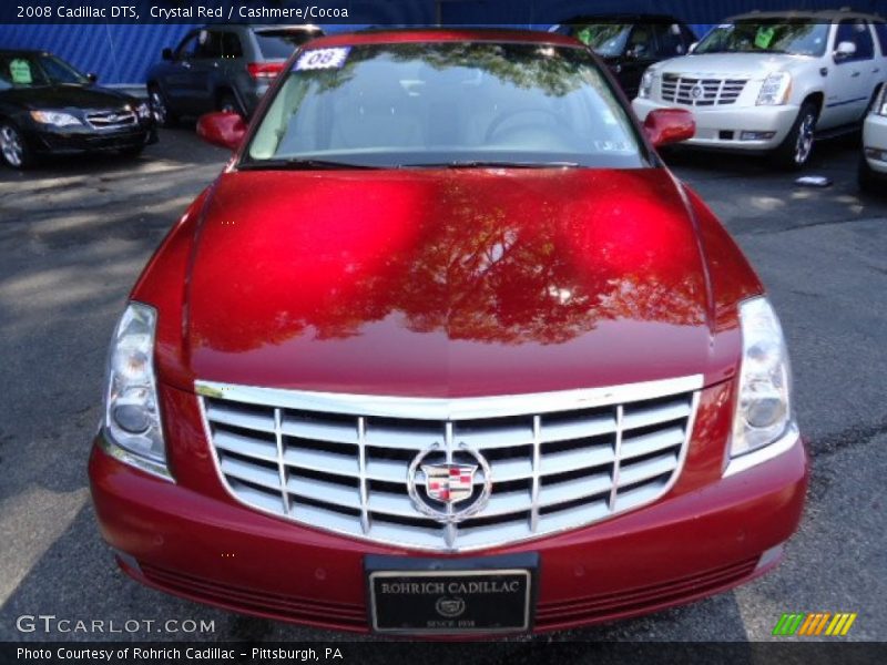 Crystal Red / Cashmere/Cocoa 2008 Cadillac DTS