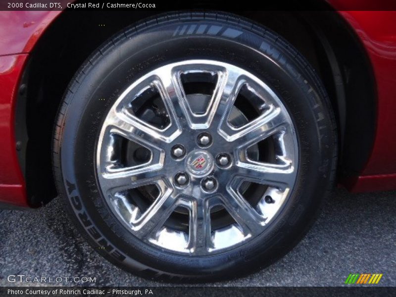 Crystal Red / Cashmere/Cocoa 2008 Cadillac DTS