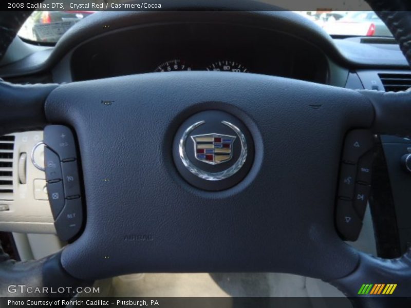 Crystal Red / Cashmere/Cocoa 2008 Cadillac DTS