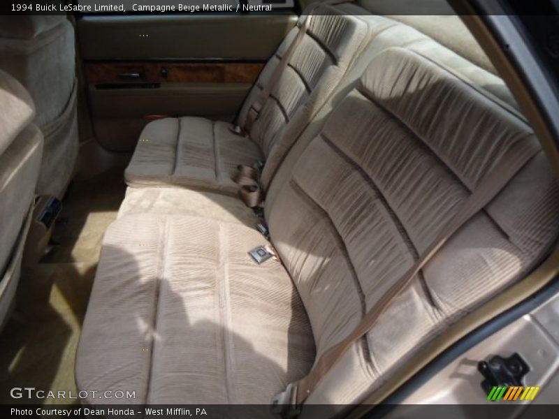 Rear Seat of 1994 LeSabre Limited