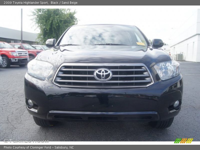Black / Sand Beige 2009 Toyota Highlander Sport