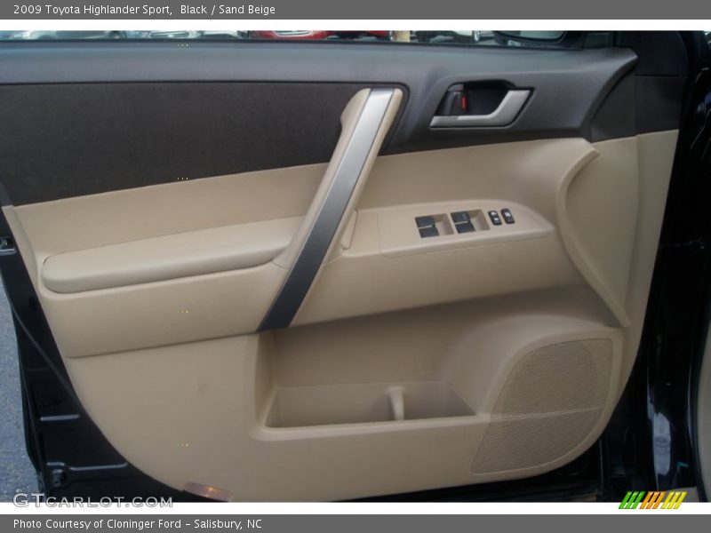 Black / Sand Beige 2009 Toyota Highlander Sport