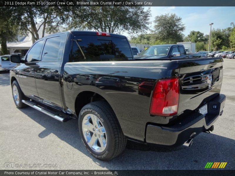 Brilliant Black Crystal Pearl / Dark Slate Gray 2011 Dodge Ram 1500 Sport Crew Cab