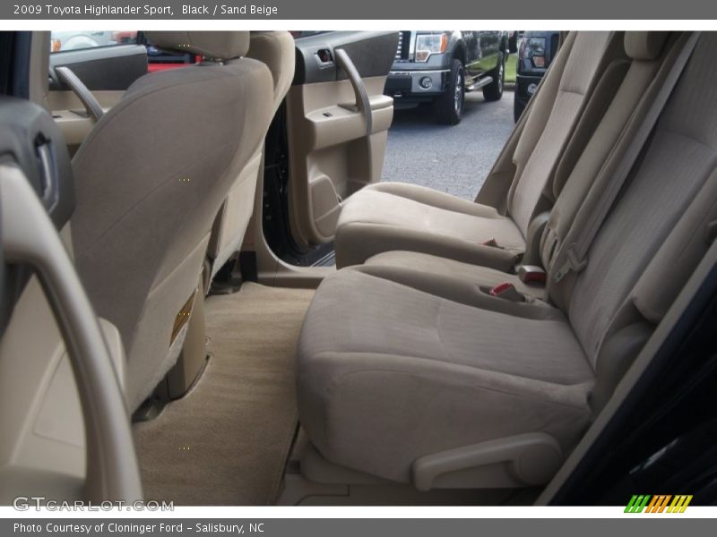 Black / Sand Beige 2009 Toyota Highlander Sport