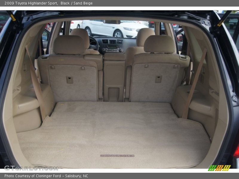 Black / Sand Beige 2009 Toyota Highlander Sport