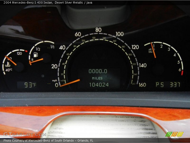Desert Silver Metallic / Java 2004 Mercedes-Benz S 430 Sedan
