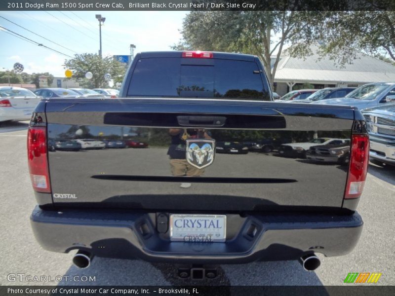 Brilliant Black Crystal Pearl / Dark Slate Gray 2011 Dodge Ram 1500 Sport Crew Cab