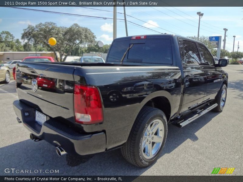 Brilliant Black Crystal Pearl / Dark Slate Gray 2011 Dodge Ram 1500 Sport Crew Cab