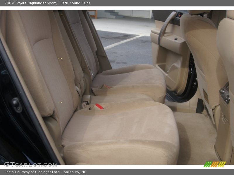 Black / Sand Beige 2009 Toyota Highlander Sport