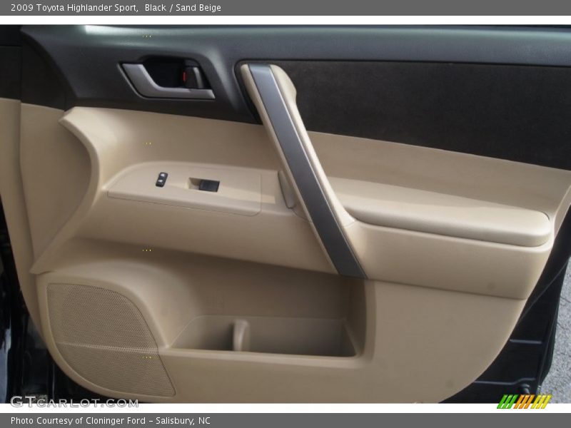 Black / Sand Beige 2009 Toyota Highlander Sport