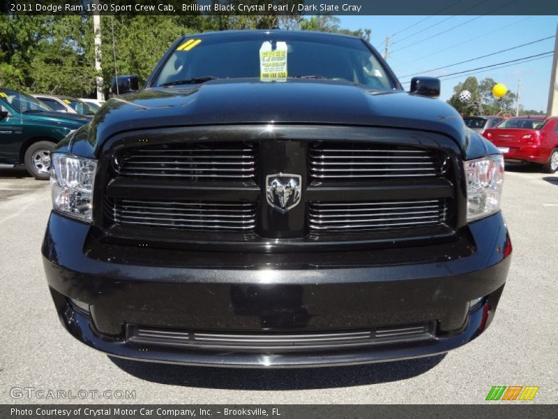 Brilliant Black Crystal Pearl / Dark Slate Gray 2011 Dodge Ram 1500 Sport Crew Cab