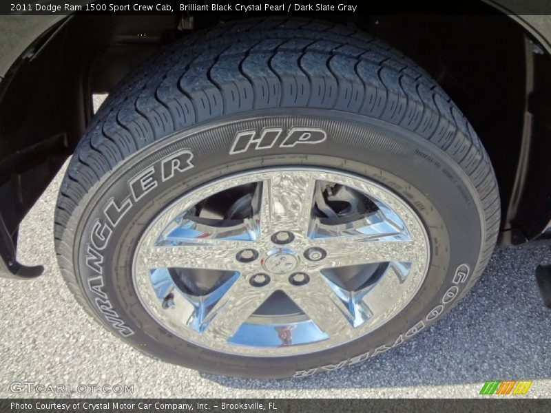Brilliant Black Crystal Pearl / Dark Slate Gray 2011 Dodge Ram 1500 Sport Crew Cab