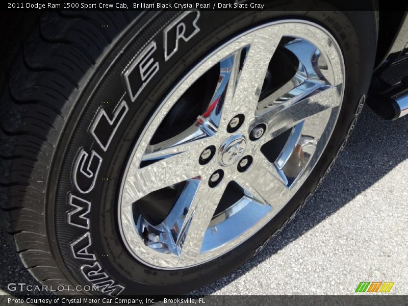 Brilliant Black Crystal Pearl / Dark Slate Gray 2011 Dodge Ram 1500 Sport Crew Cab
