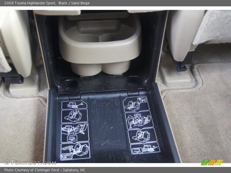 Black / Sand Beige 2009 Toyota Highlander Sport