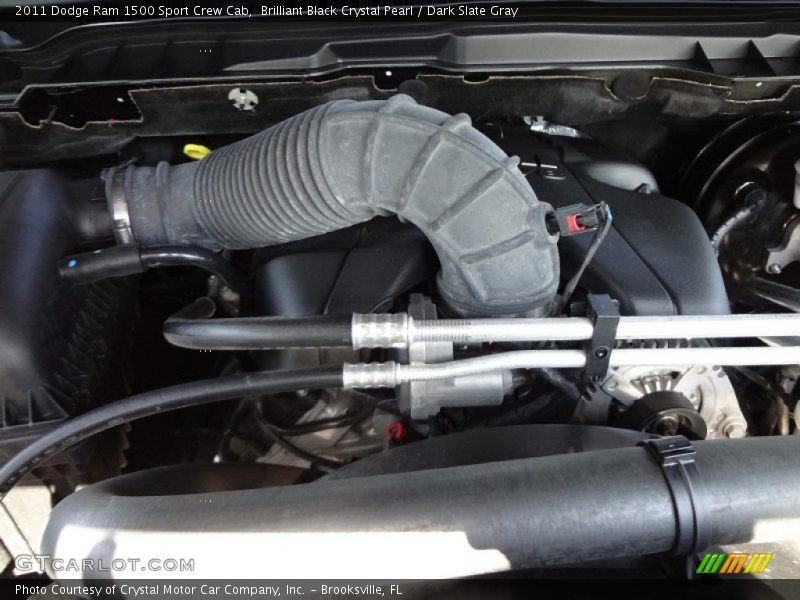 Brilliant Black Crystal Pearl / Dark Slate Gray 2011 Dodge Ram 1500 Sport Crew Cab