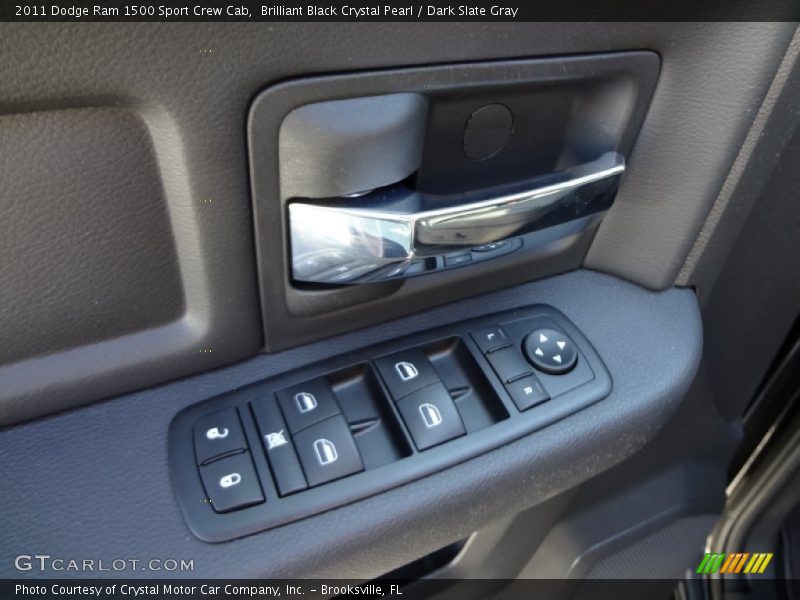 Brilliant Black Crystal Pearl / Dark Slate Gray 2011 Dodge Ram 1500 Sport Crew Cab