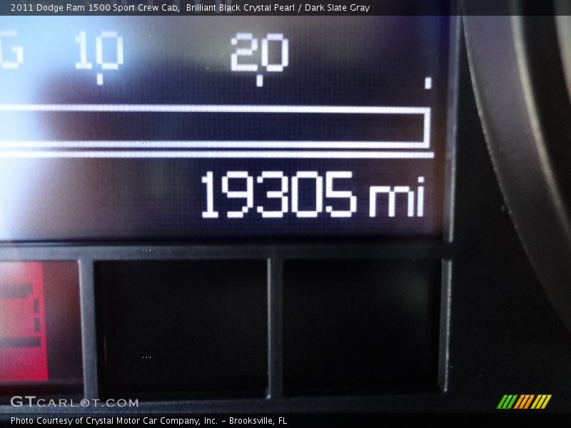 Brilliant Black Crystal Pearl / Dark Slate Gray 2011 Dodge Ram 1500 Sport Crew Cab