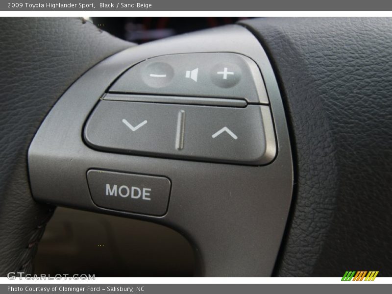 Black / Sand Beige 2009 Toyota Highlander Sport