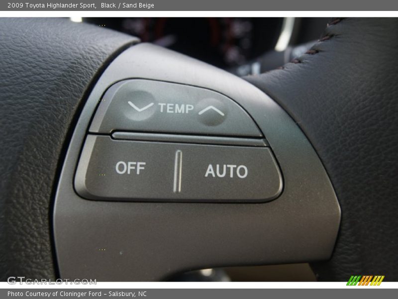 Black / Sand Beige 2009 Toyota Highlander Sport