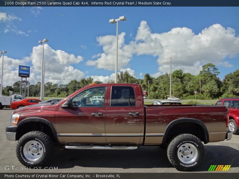 Inferno Red Crystal Pearl / Medium Slate Gray 2006 Dodge Ram 2500 Laramie Quad Cab 4x4