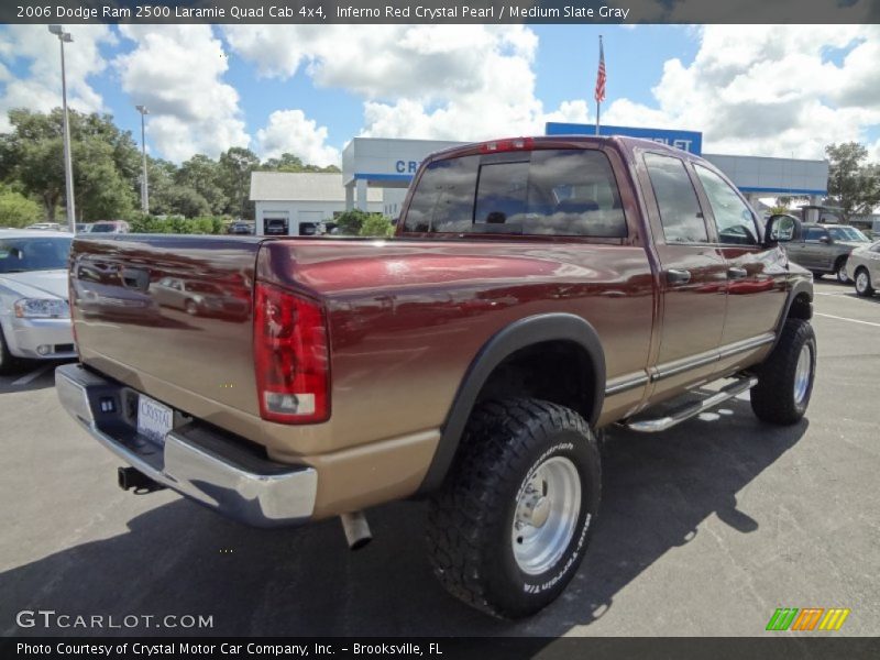 Inferno Red Crystal Pearl / Medium Slate Gray 2006 Dodge Ram 2500 Laramie Quad Cab 4x4