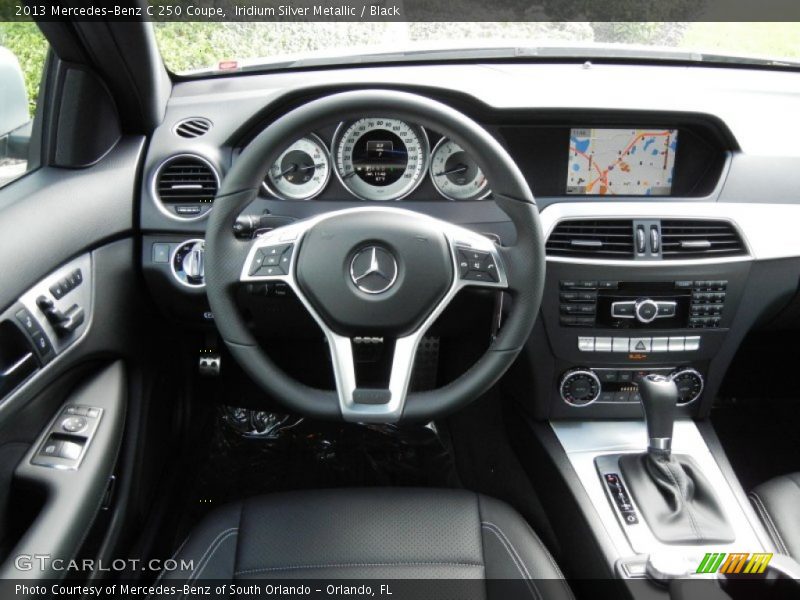 Iridium Silver Metallic / Black 2013 Mercedes-Benz C 250 Coupe