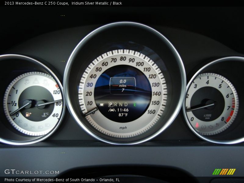 Iridium Silver Metallic / Black 2013 Mercedes-Benz C 250 Coupe