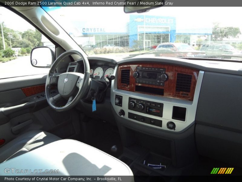 Inferno Red Crystal Pearl / Medium Slate Gray 2006 Dodge Ram 2500 Laramie Quad Cab 4x4
