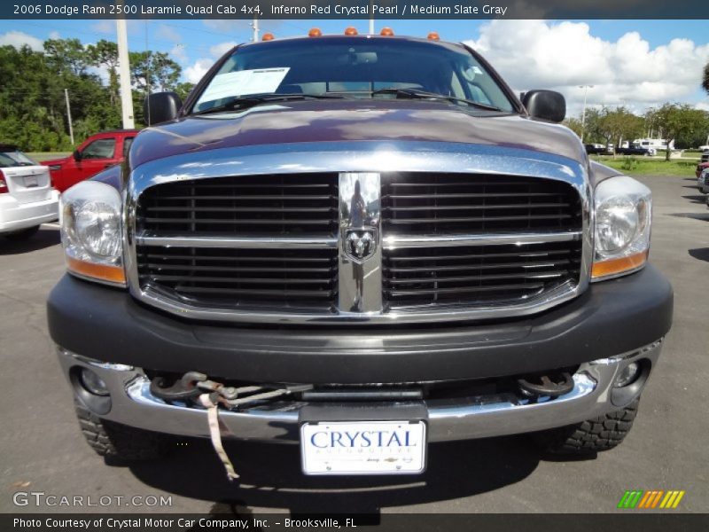 Inferno Red Crystal Pearl / Medium Slate Gray 2006 Dodge Ram 2500 Laramie Quad Cab 4x4