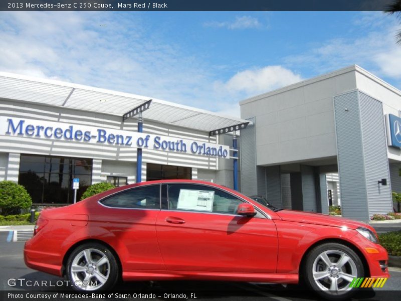 Mars Red / Black 2013 Mercedes-Benz C 250 Coupe
