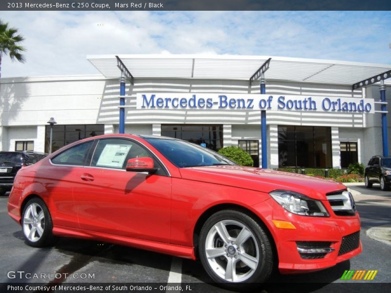 Mars Red / Black 2013 Mercedes-Benz C 250 Coupe