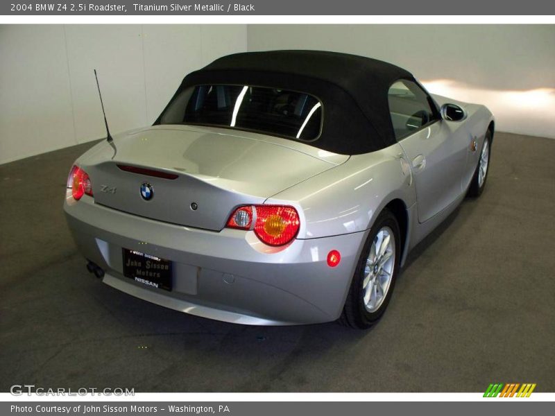 Titanium Silver Metallic / Black 2004 BMW Z4 2.5i Roadster