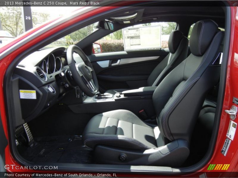 Mars Red / Black 2013 Mercedes-Benz C 250 Coupe