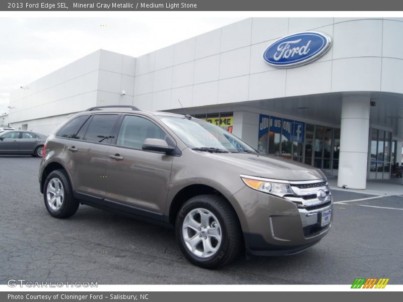 Mineral Gray Metallic / Medium Light Stone 2013 Ford Edge SEL