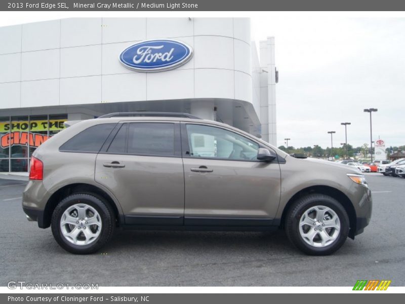 Mineral Gray Metallic / Medium Light Stone 2013 Ford Edge SEL