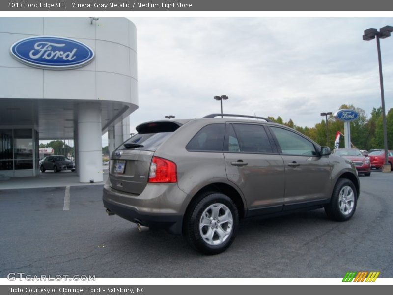 Mineral Gray Metallic / Medium Light Stone 2013 Ford Edge SEL